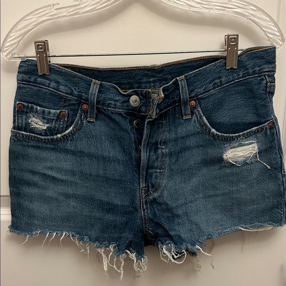 Levi’s Denim Distressed Women Shorts - W27